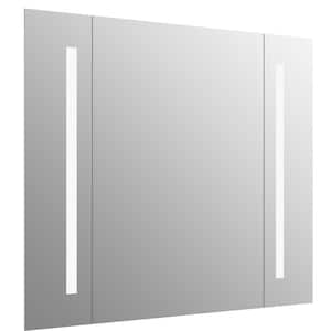40 in. W x 33 in. H Rectangular Frameless LED Light Wall-Mount Bathroom Vanity Mirror