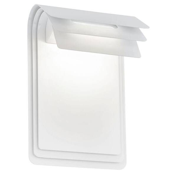 EGLO Sojo 2-Light White Outdoor Integrated LED Wall Light
