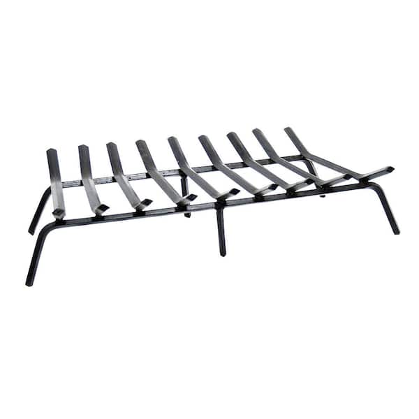 ACHLA DESIGNS 33 in. L BlackSturdy Tapered Hearth Grate for Logs