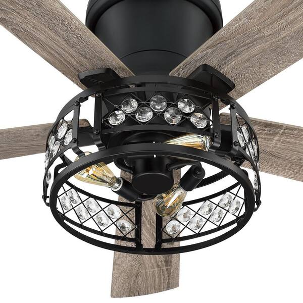 Parrot Uncle Divisadero 52 In Indoor, 52 Inch Flush Mount Ceiling Fan With Remote