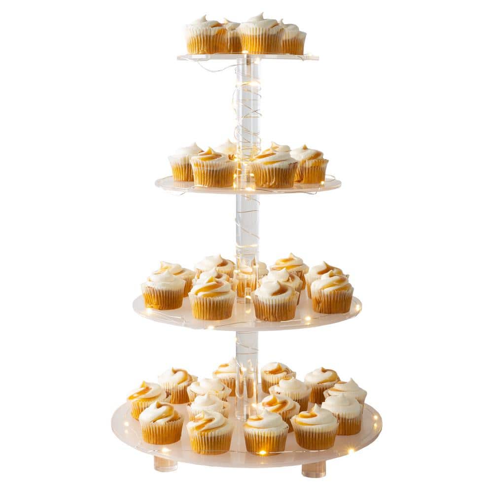 Buy Westside Home Dull Gold All Metal Lotus 2 Tier Cake Stand from Westside
