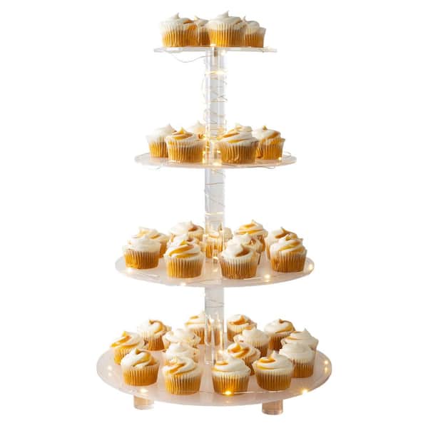 5pc. Crystal Wedding Party Cake Stand Decoration Set w/ LED Lights | eBay