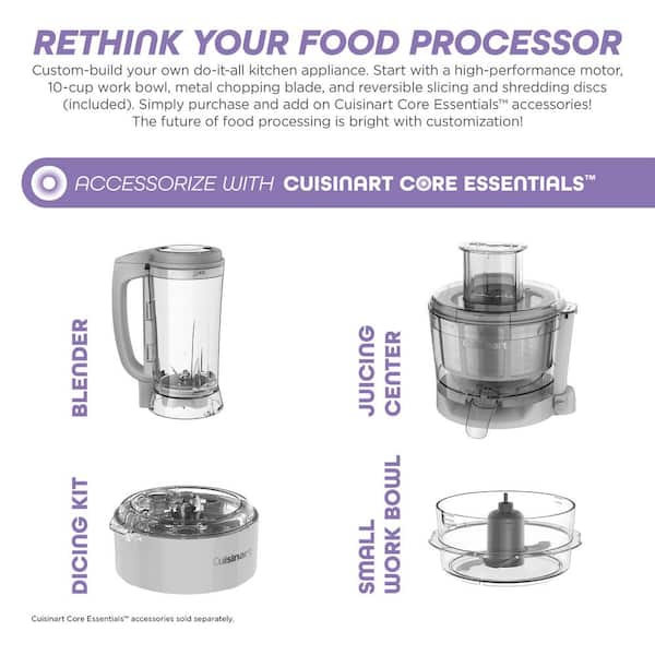 Cuisinart Core Custom 10-Cup Blue Food Processor with All-in-One Storage  FP-110MB - The Home Depot