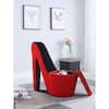 Red high heel online chair