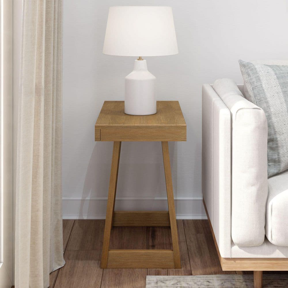 Classic 25 in. Blonde Rectangle Wood End Table - thumbnail 8