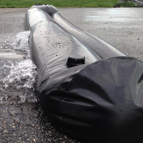 Quick Dam Water Curb, 6.5 in. x 5 ft. Water Filled Barrier QDWC65