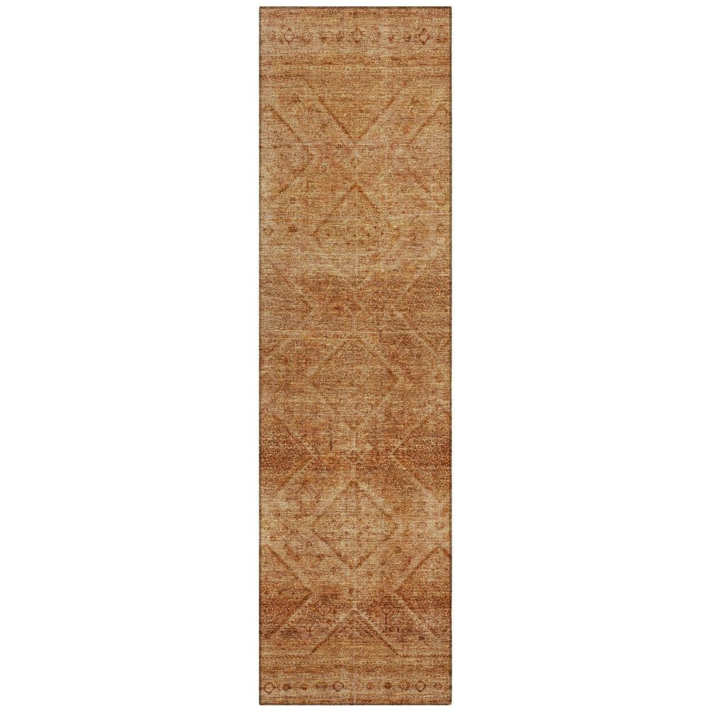 Chantille Machine Washable Indoor/Outdoor Abstract ACN2060 Copper 2 ft. 3 in. x 7 ft. 6 in. Runner Rug price history on PriceWatchPro