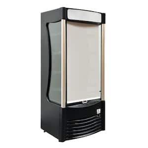 27 in. 9.2 cu. ft. Open Air Display Merchandiser Refrigerator with LED Lighting in Black
