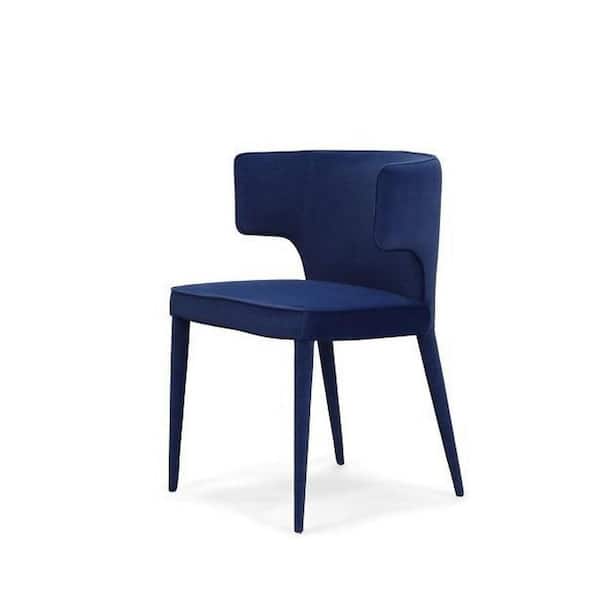Lucero Modern Blue Velvet Dining Chair
