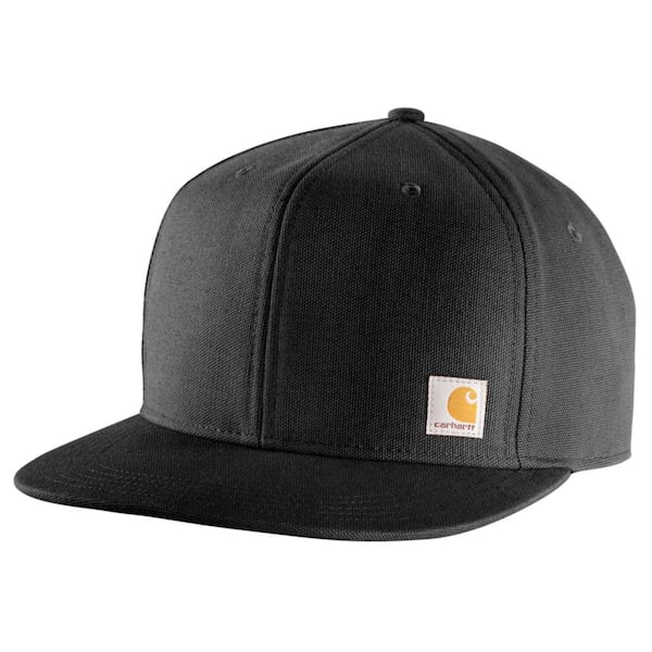Carhartt Men's OFA Black Cotton Cap Headwear 101604-001 - The Home Depot