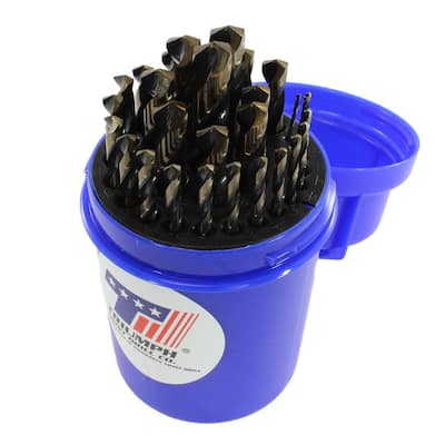 DRL-200.00 200 Pieces with Wood Stand Assortment of High-Speed Twist Drills 