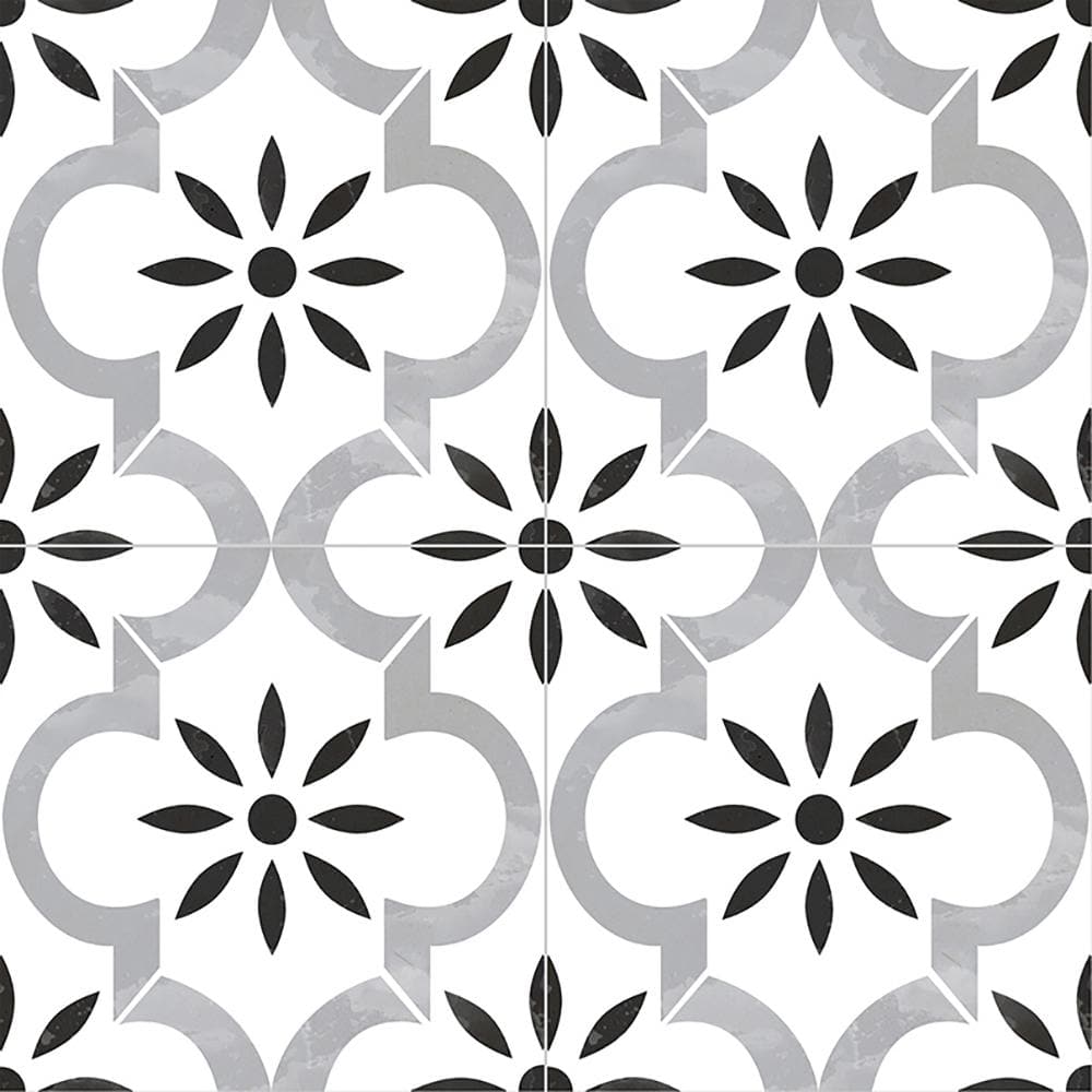 Take Home Tile Sample-Azila Encaustic 8 in. x 8 in. Matte Porcelain Floor and Wall Tile price history on PriceWatchPro