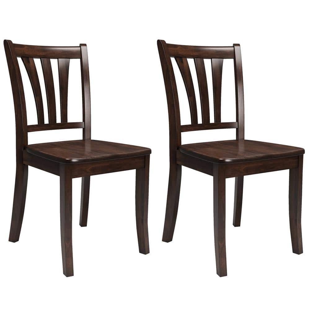 Dillon Dark Brown Rubberwood Extendable Dining Set with 4 Chairs