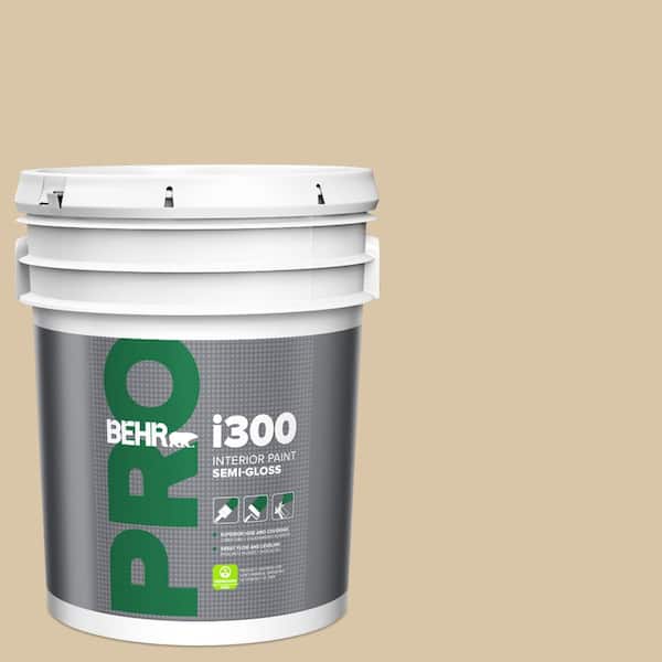 BEHR PRO 5 gal. #MQ2-23 Almond Butter Semi-Gloss Interior Paint