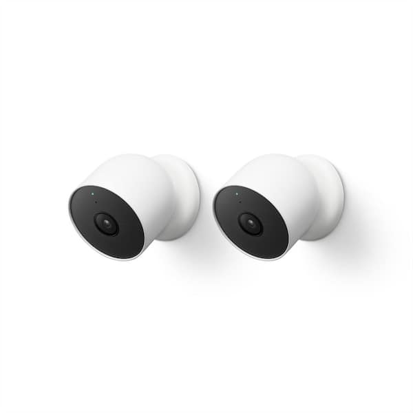 Google Nest Cam (Battery) - Indoor and Outdoor Wireless Smart Home Security Camera - 2 Pack