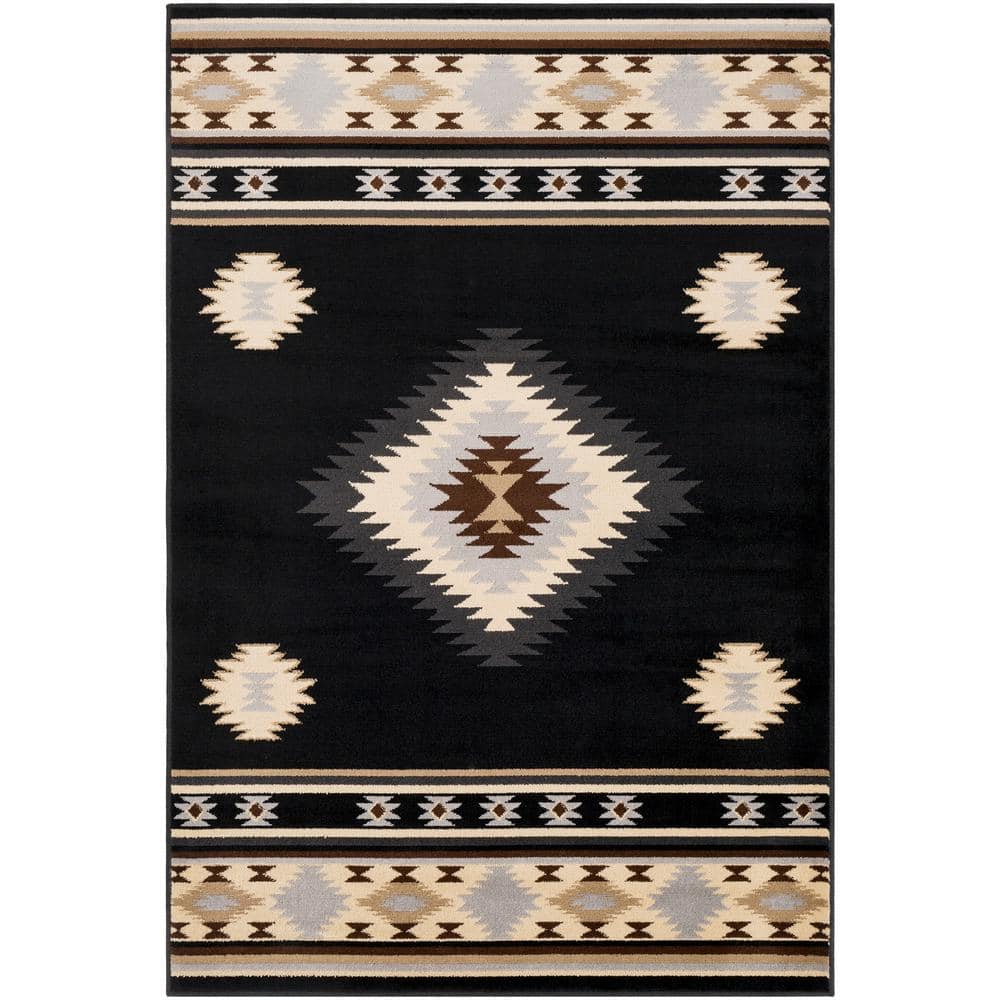 Sora Black 8 ft. 10 in. x 12 ft. 9 in. Area Rug price history on PriceWatchPro