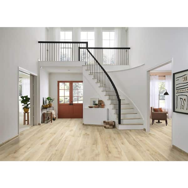 Pergo Outlast+ Buff Weathered Maple 12 mm T x 7.4 in. W Waterproof Laminate Wood Flooring (19.63 sq. ft./Case)