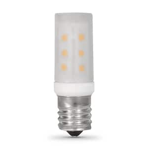 40-Watt Equivalent T8 Intermediate E17 Base Appliance LED Light Bulb, Warm White 3000K