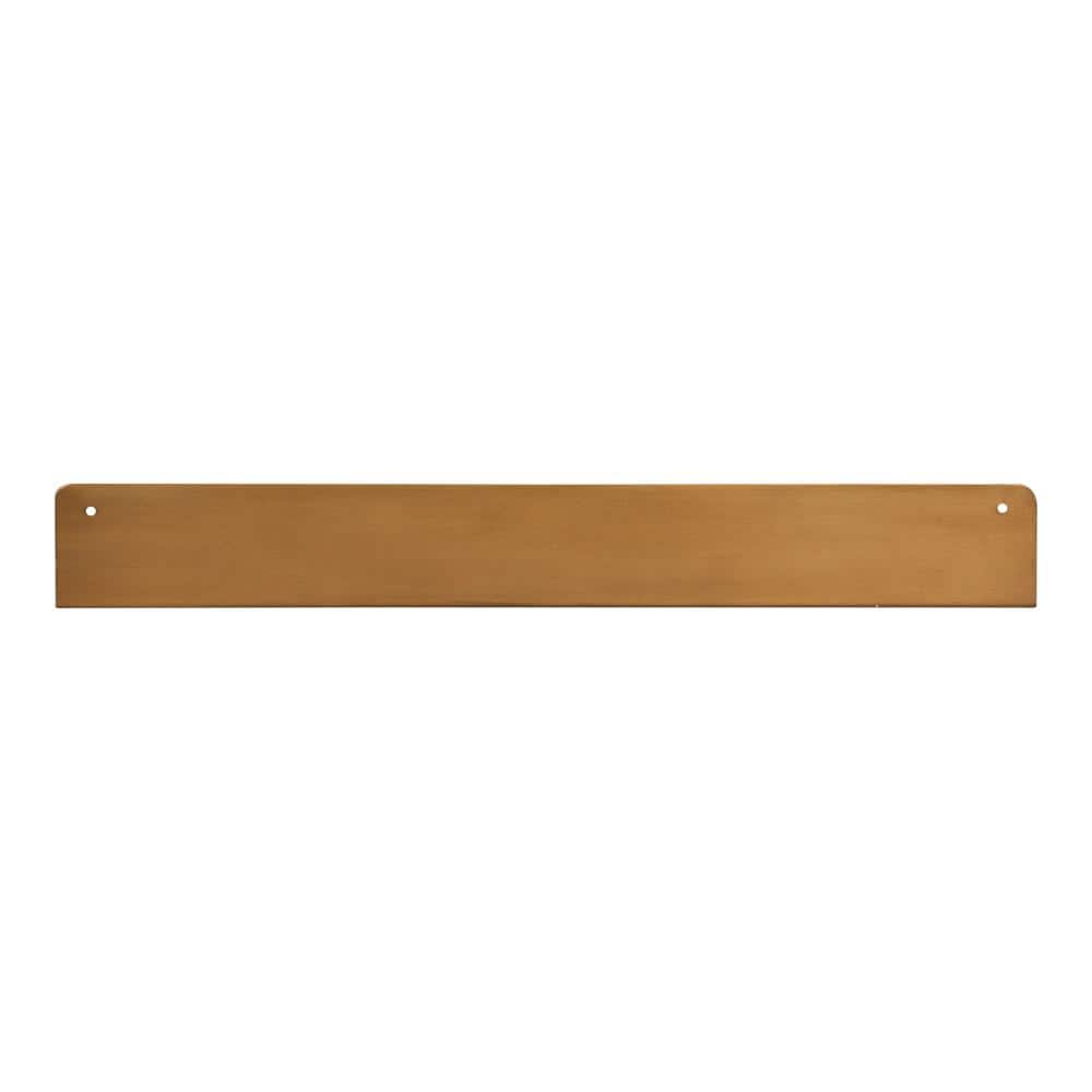 Mezzo 24" Gold Modern Metal Floating Ledge Shelf Set