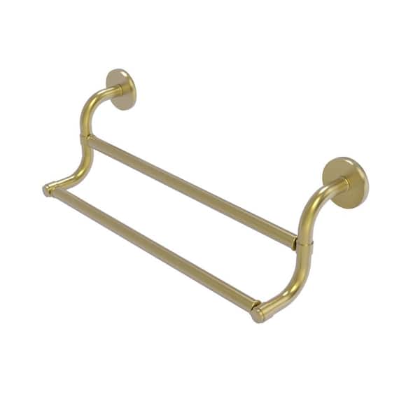 Allied Brass Remi Collection 24 in. Wall Mounted Double Towel Bar in Satin Brass