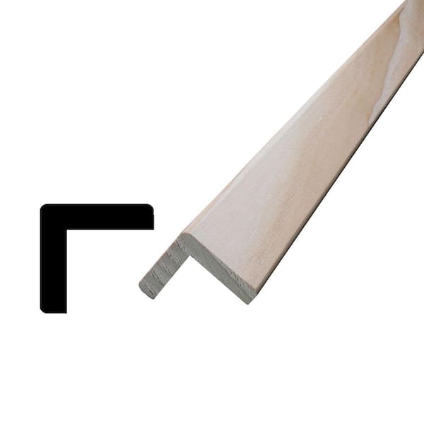 WM 205 1-1/8 in. x 1-1/8 in. x 96 in. Oak Outside Corner Moulding