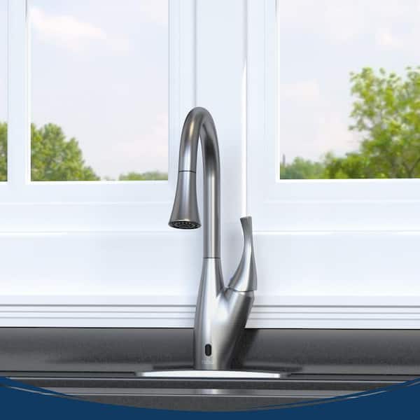 X Series Single-Handle Pull-Down Sprayer Kitchen Faucet with Motion Sensor in Chrome X Series Single-Handle Pull-Down Sprayer Kitchen Faucet with Motion Sensor in Chrome