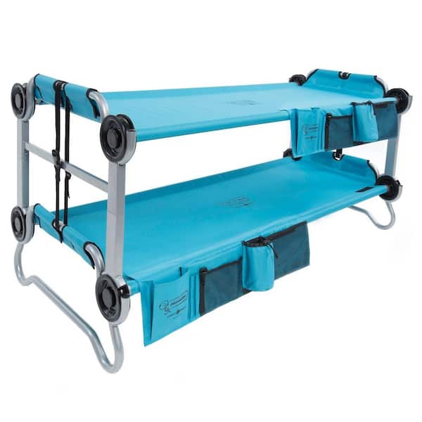 Disc O Bed Kid Bunk 65 In Teal Blue, Disc O Bed Cam O Cot Bunk Beds