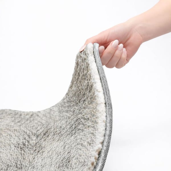 Dream Shag Premium Machine Washable Abstract ADS74 Ash 8 ft. x 10 ft. Area Rug