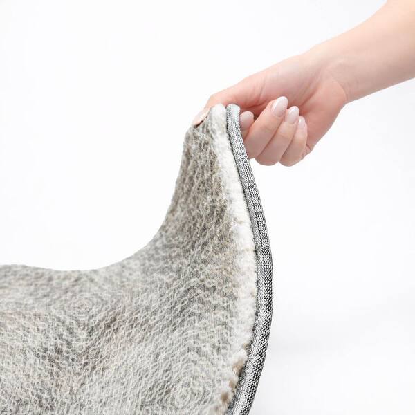 Dream Shag Premium Machine Washable Abstract ADS74 Ash 9 ft. x 12 ft. Area Rug