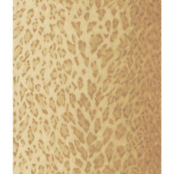National Geographic Light Brown Leopard Skin Wallpaper Sample