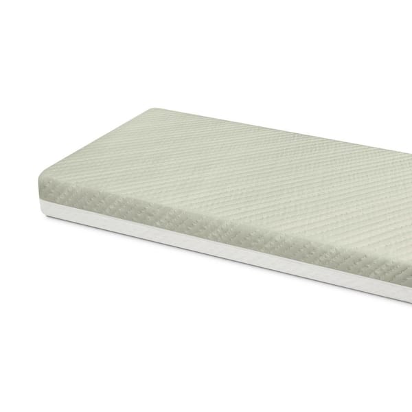 Delta Children Spring Breeze Mattress - Breathable Baby Crib and Toddler Mattress with Cloud Core, Sage Green