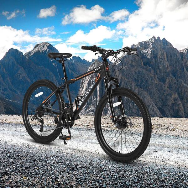 Tenleaf 24 in. Steel Frame Bike Shimano 21 Speed Mountain Bicycle