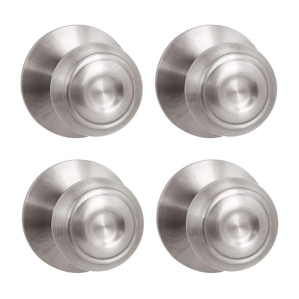 Hartford Satin Nickel Hall/Closet Door Knob (4-Pack)