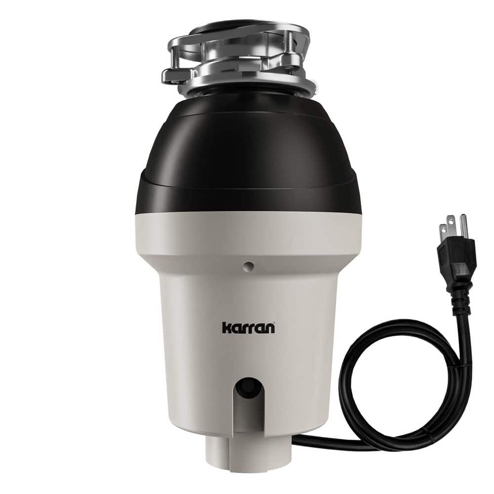 Karran 1-1/4 HP Continuous Feed Garbage Disposal with Power Cord
