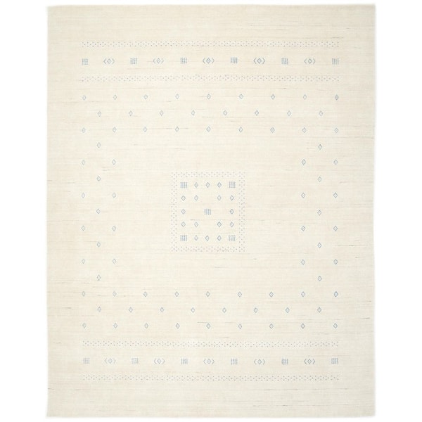 Simi Bohemian Ivory 3 ft. x 5 ft. Handmade Area Rug