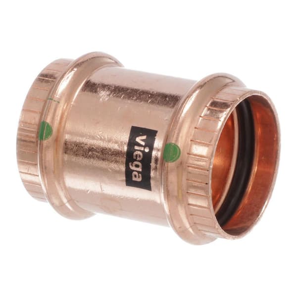 Viega ProPress 1-1/4 in. x 1-1/4 in. Copper Coupling No Stop (5-Pack)
