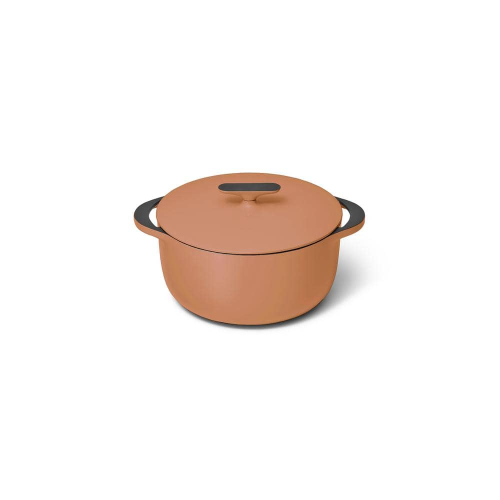 Caraway 6.5 Qt. Rust Cast Iron Dutch Oven with Flat Lid