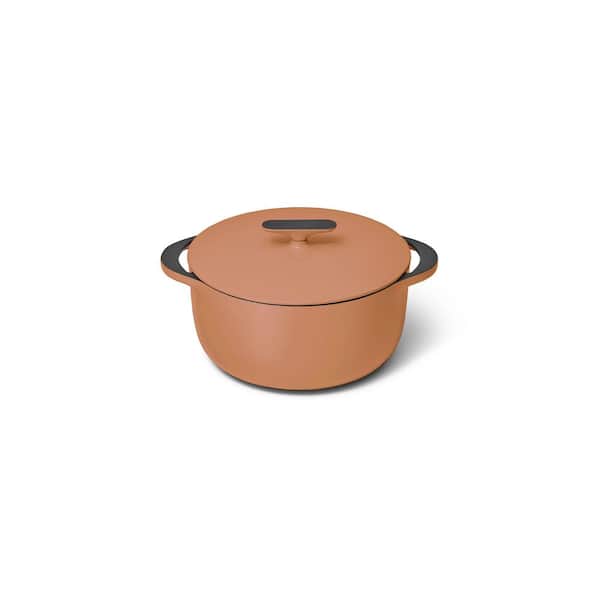 CARAWAY HOME 6.5 Qt. Rust Cast Iron Dutch Oven with Flat Lid