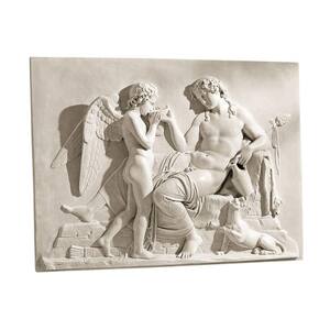 20 in. x 27 in. Eros and Dionysus High Relief Wall Frieze