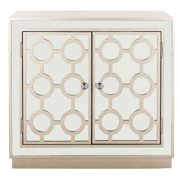 SAFAVIEH Kaia 2-Door Champagne/Nickel Chest