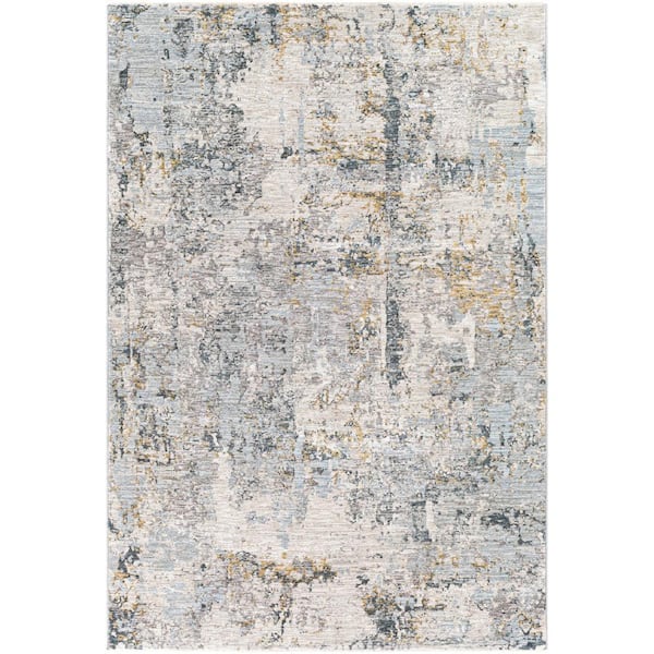 Maxine Gray Abstract 5 ft. x 7 ft. Indoor Area Rug