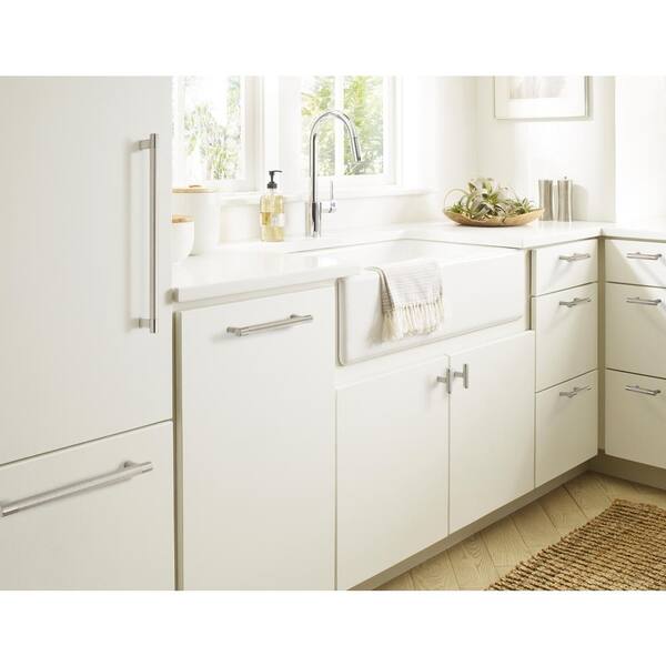 Bronx 10-1/16 in. (256mm) Modern Satin Nickel Bar Cabinet Pull