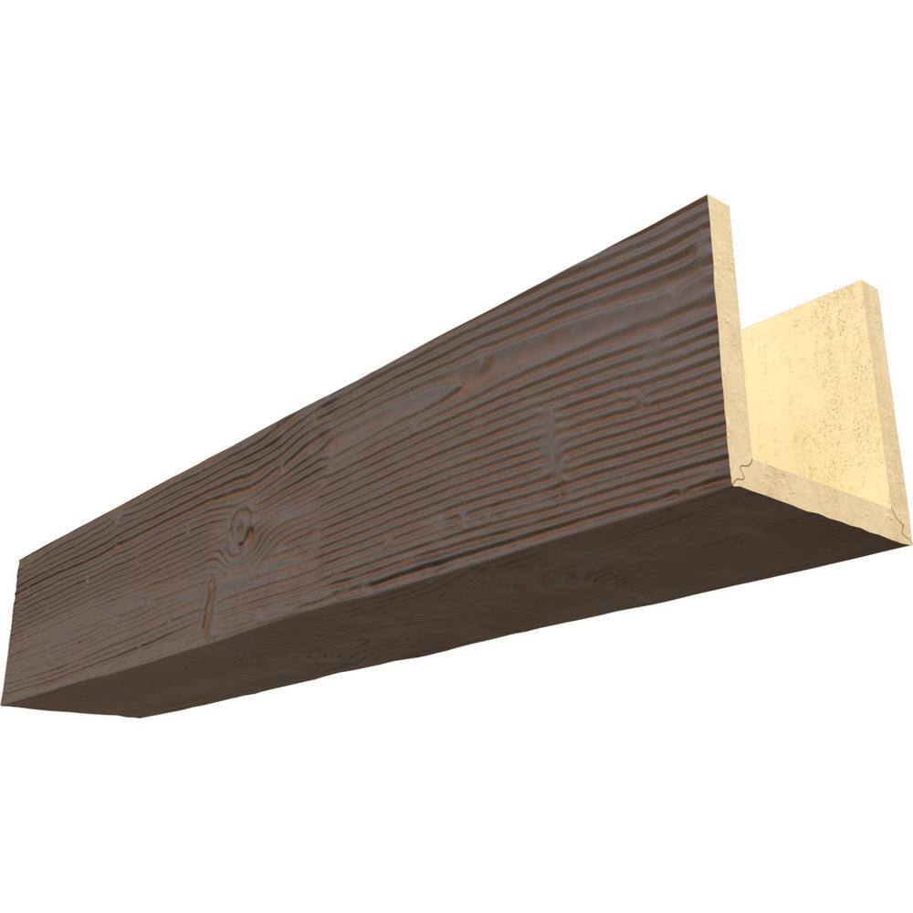 Endurathane 10 in. H x 12 in. W x 12 ft. L Sandblasted Cedar Bark Faux Wood Beam