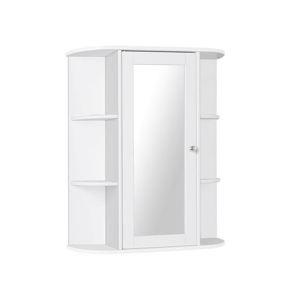 23 in. W x 27.5 in. H Arched Medicine Cabinet with Mirror with Storage Shelves price history on PriceWatchPro