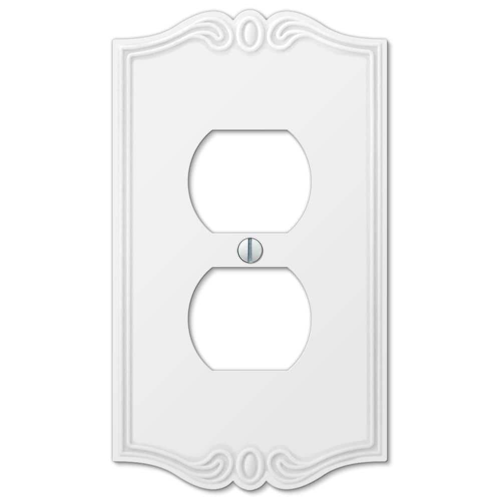 Charleston 1 Gang Duplex Composite Wall Plate - White price history on PriceWatchPro