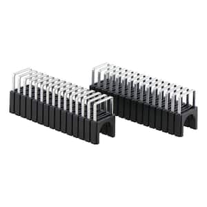 5/16 in. Leg x 5/16 in. 20-Gauge Black Insulated Cable Staples (300-Per Box)