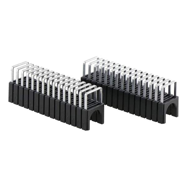Surebonder 5/16 in. Leg x 5/16 in. 20-Gauge Black Insulated Cable Staples (300-Per Box)