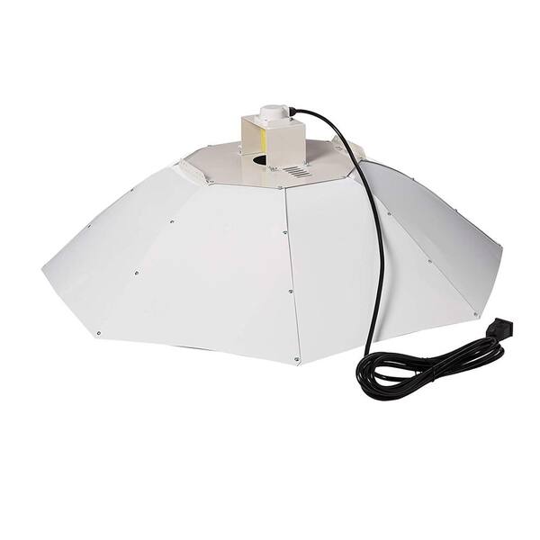Hydro Crunch 42 in. Parabolic Umbrella Depot 1000-Watt to for Home - Grow up Reflector Vertical The D940003300 Light Hood