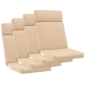 20.4 in. x 47 in. High Back Chair Cushions Replacement Patio Chair Seat Cushions (Set of 4)