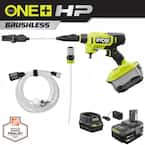 ONE+ HP 18V Brushless EZClean 600 PSI 0.7 GPM Cordless Battery Cold Water Power Cleaner with 4.0 Ah Battery and Charger